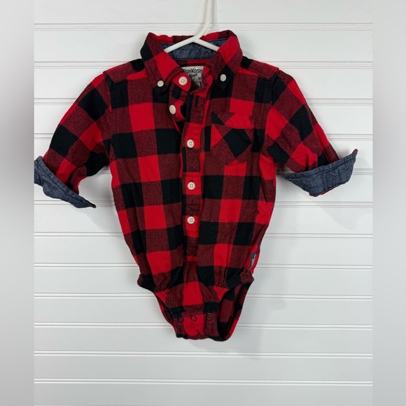 Oshkosh B’gosh/Carhartt/Carter’s 3 piece bundle. Onesies & Jacket Size 12 month. - Picture 3 of 10